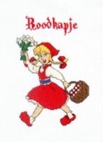 Borduurpakket roodkapje EFT003, Hobby en Vrije tijd, Borduren en Borduurmachines, Ophalen of Verzenden, Nieuw, Handborduren, Borduurpakket