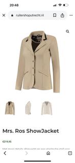 Mrs Ros dressuur wedstrijdjasje L Beige, Dieren en Toebehoren, Paardrijkleding, Ophalen of Verzenden, Zo goed als nieuw, Dressuur