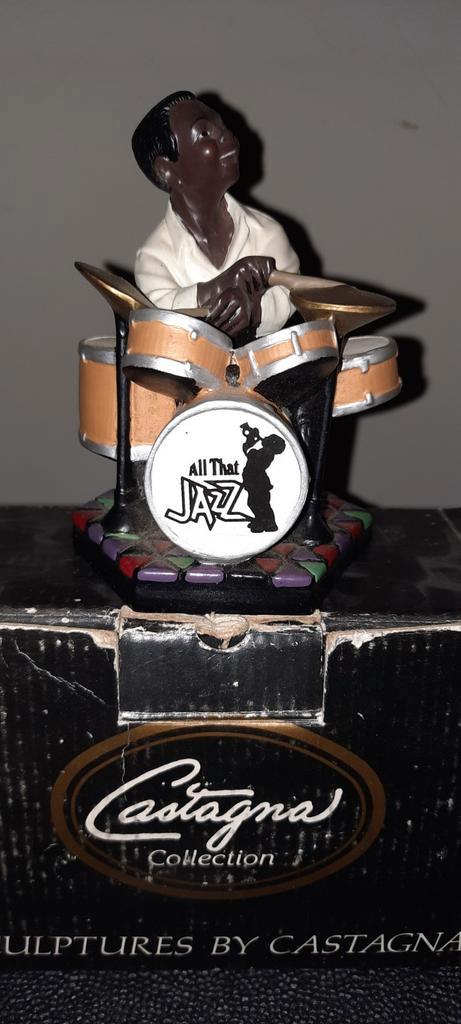 Castagna Collection All That Jazz Drummer, Antiek en Kunst, Kunst | Beelden en Houtsnijwerken, Ophalen of Verzenden