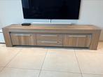 Tv meubel massief eikenhout Grey wash, Minder dan 100 cm, 25 tot 50 cm, 200 cm of meer, Ophalen of Verzenden