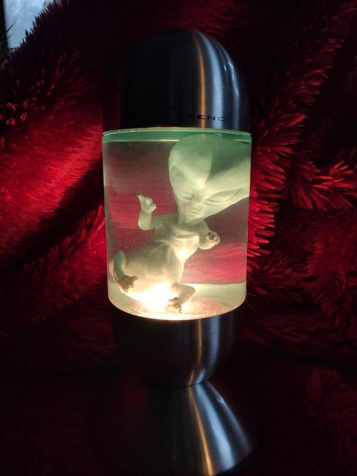 Xemu Xeno Lamp – Vloeibare Specimen Relikwie (Zeldzaam), Huis en Inrichting, Lampen | Tafellampen, Gebruikt, Minder dan 50 cm