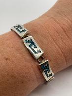A18 Prachtige zilveren Taxco armband, Ophalen of Verzenden, X, Zilver, Zilver