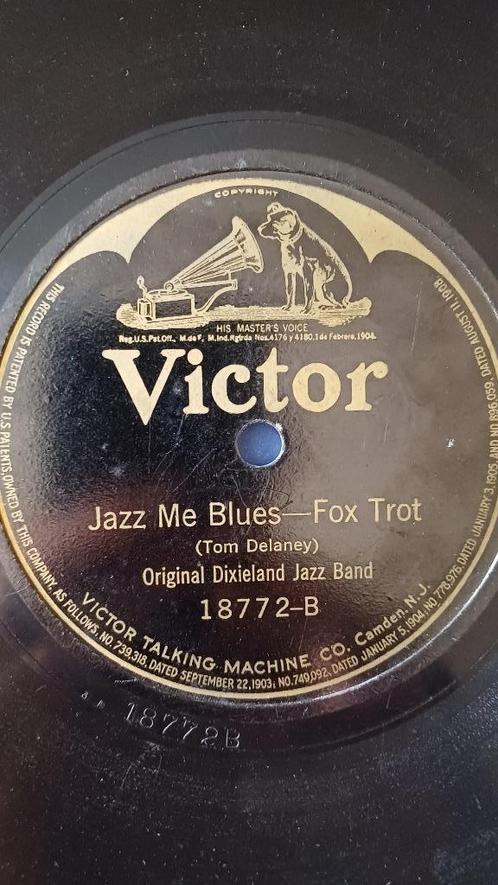 78t: 2 pl Original Dixieland Jazz Band, Cd's en Dvd's, Vinyl | Jazz en Blues, Gebruikt, Jazz, Voor 1940, Overige formaten, Verzenden