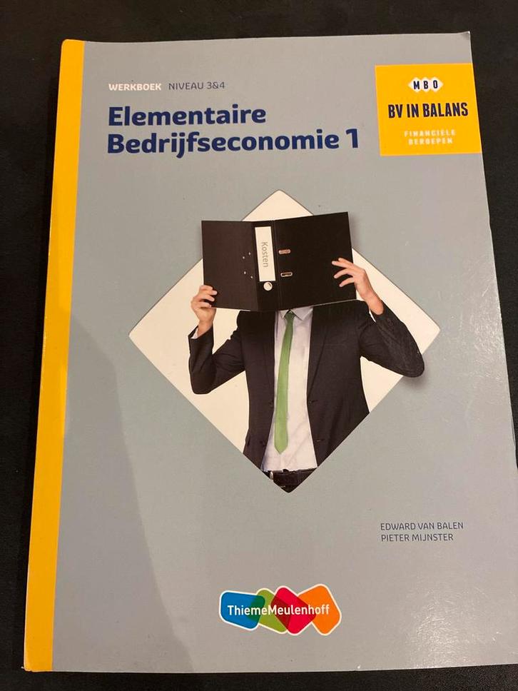 Elementaire Bedrijfseconomie 1 en 2 - MBO, Boeken, Studieboeken en Cursussen, Zo goed als nieuw, MBO, Beta, Ophalen of Verzenden