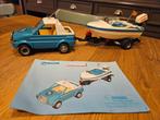 Auto met boot playmobile, Kinderen en Baby's, Speelgoed | Playmobil, Ophalen of Verzenden, Gebruikt