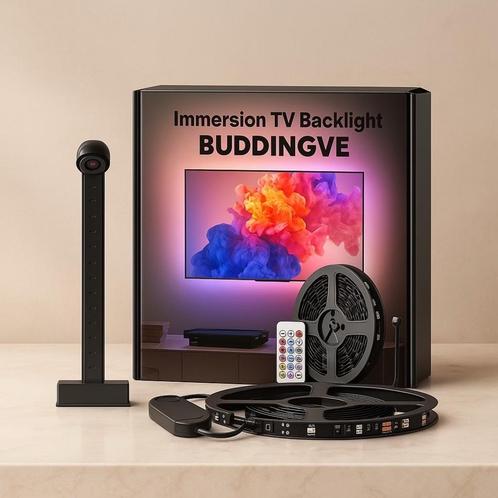 Tv achtergrondverlichting 3.8M schakelt mee RGBIC(BUDDINGVE), Audio, Tv en Foto, Televisies, Nieuw, LED, 100 cm of meer, 8k (UHD)