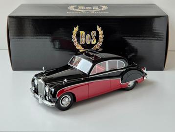1:18 BoS-models Jaguar MKVIII Saloon RHD 1957 Zwart/rood beschikbaar voor biedingen