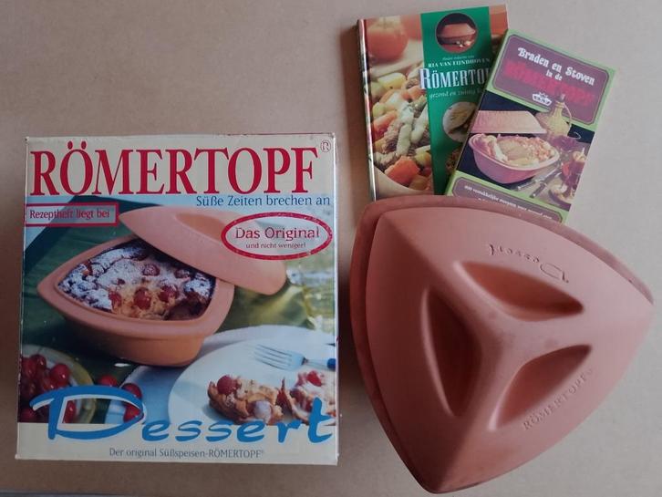 Originele Römertopf kleipot voor max 4 personen, Huis en Inrichting, Keuken | Keukenbenodigdheden, Zo goed als nieuw, Ophalen
