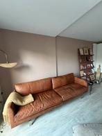 Montis Axel 246 cm Rancho leder Castanya met extra stiknaden, Huis en Inrichting, Ophalen, Gebruikt, Leer, Rechte bank