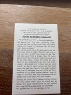 Kimmann Johan 1895 Coevorden 1970 - 25086, Ophalen of Verzenden, Bidprentje