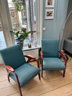 Scandinavisch Design retro  duo fauteuils, Huis en Inrichting, Fauteuils, Ophalen, Scandinavisch design, 75 tot 100 cm, Stof