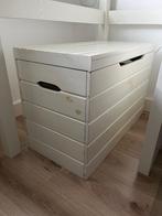 Speelgoedkist wit hout met klepdeksel, Ophalen, Minder dan 50 cm, Gebruikt, 50 tot 100 cm