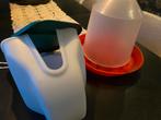 Voerbakken kippen, Dieren en Toebehoren, Pluimvee | Toebehoren, Ophalen, Zo goed als nieuw, Drinken en Voederen
