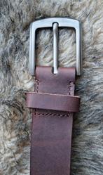 Bruine handgemaakte broeksriem van kwalitatief leer, Kleding | Dames, Riemen en Ceinturen, 80 tot 90 cm, Echt leder, Nieuw, Heupriem