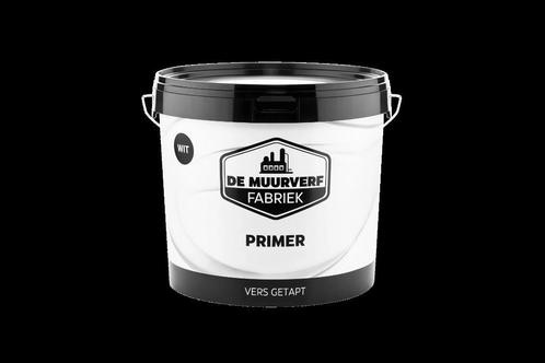 Verf/primer combinatie 5 potten (nieuw in doos), Doe-het-zelf en Verbouw, Verf, Beits en Lak, Nieuw, Verf, 5 tot 10 liter, Wit