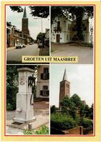 Ansichtkaart Maasbree, kerk, pomp, dorpsstraat, gemeentehuis, Verzamelen, Ansichtkaarten | Nederland, Ophalen of Verzenden, 1980 tot heden