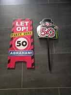 Abraham Party Zone Bord en Grondsteker, Ophalen, Gebruikt, Versiering, Abraham of Sarah