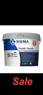 Sigma ral 9010 facade topcoat matt 10L Nieuw, Wit, Nieuw, Ophalen of Verzenden, Verf