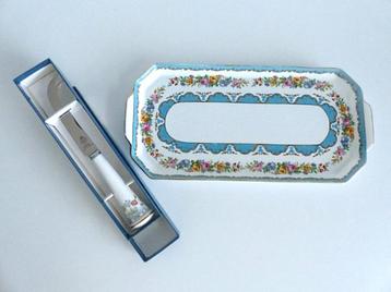Crown Staffordshire schaal, Royal Worcester kaasmes beschikbaar voor biedingen