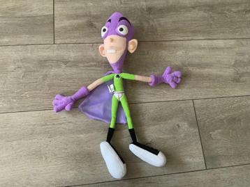 Nickelodeon Fanboy and Chum Knuffel / Pluche pop - Fan Boy beschikbaar voor biedingen