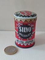 Oud blikje, Silvo specerijen, witte peper - Rotterdam, Verzamelen, Blikken, Ophalen of Verzenden, Gebruikt, Overige, Overige merken