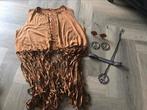 Carnaval hippie kleding maat m of l, Ophalen, Zo goed als nieuw, Maat 38/40 (M), Carnaval