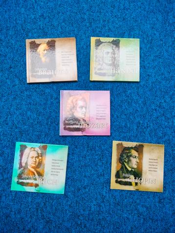 Componisten Boekjes met CD - Bach, Mozart, Chopin, Handel beschikbaar voor biedingen