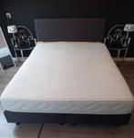 Boxspring +  Achterwand - Ophalen 10 dec Julianadorp, Gebruikt, 210 cm, Tweepersoons, Ophalen of Verzenden