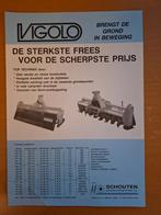 Folder Vigolo brengt de grond in beweging, Ophalen of Verzenden, Gelezen, Tractor en Landbouw