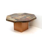 Brutalist vintage design salontafel jaren '60 '70 midcentury, Verzenden, Gebruikt, Rechthoek