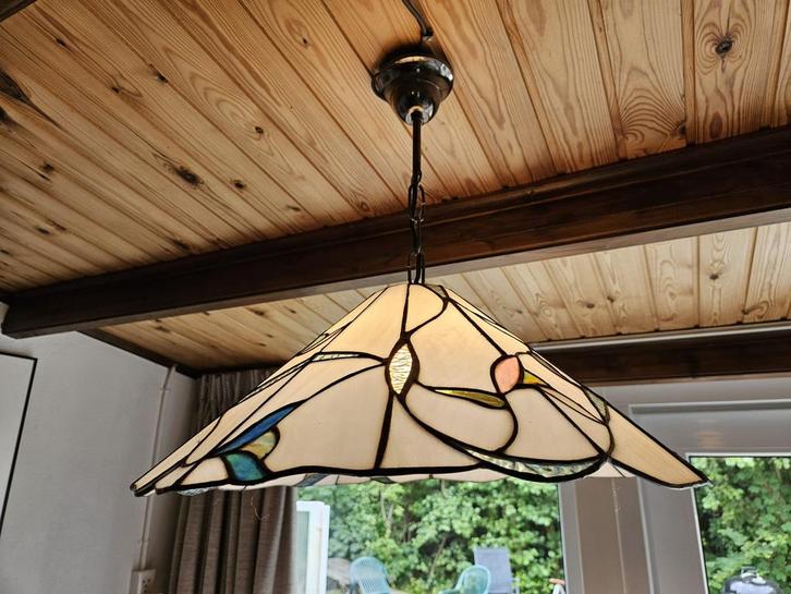 Tiffany hanglamp 50 cm, Huis en Inrichting, Lampen | Hanglampen, Gebruikt, Minder dan 50 cm, Glas, Ophalen