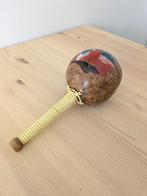 Mooie vintage handbeschilderde maracas / sambabal / kalebas, Ophalen of Verzenden, Gebruikt, Melodische percussie