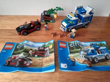 Lego city politie hondenwagen en boevenauto 4441 compleet beschikbaar voor biedingen