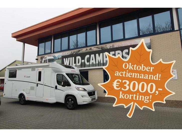 Dethleffs Just 7052 EB - 140PK EURO6- ENKELE BEDDEN + HEFBED, Caravans en Kamperen, Campers, Bedrijf, tot en met 4, Half-integraal