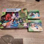 3 Lego Minecraft sets compleet :21172, 21251 en 21240, Ophalen of Verzenden, Zo goed als nieuw