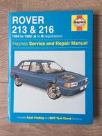 Haynes Manual (vraagbaak) Rover 213, 216 1984-1989, Ophalen of Verzenden