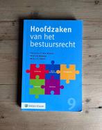 Hoofdzaken van het bestuursrecht 9de druk., Boeken, Zo goed als nieuw, Wolters Kluwer, Alpha, HBO