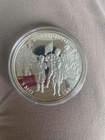Bevrijdingspenning 5 Mei 1945 Zilver beschikbaar voor biedingen