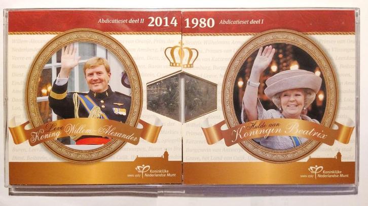 Luxe Euromunten abductieset Beatrix naar Willem Alexander, Postzegels en Munten, Munten | Nederland, Setje, Euro's, Koningin Beatrix