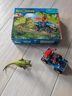 Schleich dinosaurs vlucht van velociraptor op quad 41466, Ophalen of Verzenden, Zo goed als nieuw