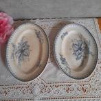 2 Beboterde vleesschaaltjes kinderservies Petrus Regout, Antiek en Kunst, Ophalen of Verzenden