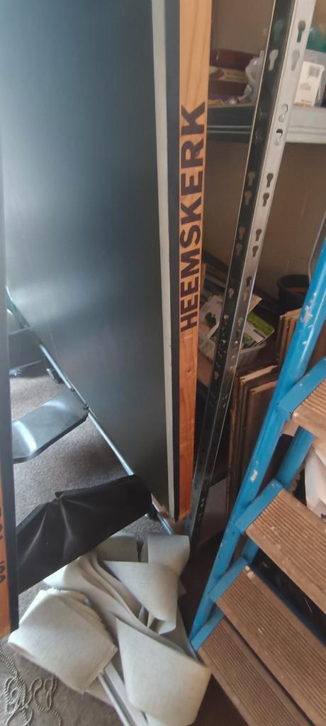 Tafeltennis tafel voor binnen, merk Heemskerk,  kleur grijs, Sport en Fitness, Tafeltennis, Zo goed als nieuw, Tafel Indoor, Inklapbaar