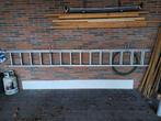 Zware ladder - 2x14 treden, Ophalen, Gebruikt, Ladder, Opvouwbaar of Inschuifbaar