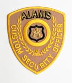 Embleem - Patch US Alanis Custom Security Officer, Ophalen of Verzenden, Marechaussee, Amerika, Embleem of Badge