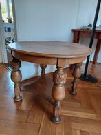 Vintage tafeltje, Huis en Inrichting, Tafels | Bijzettafels, Rond, Gebruikt, 45 tot 60 cm, Hout