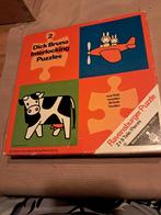 Vintage Ravensburger Dick Bruna Houten Puzzel (2 stuks), Gebruikt, Ophalen of Verzenden, Van hout, Minder dan 10 stukjes