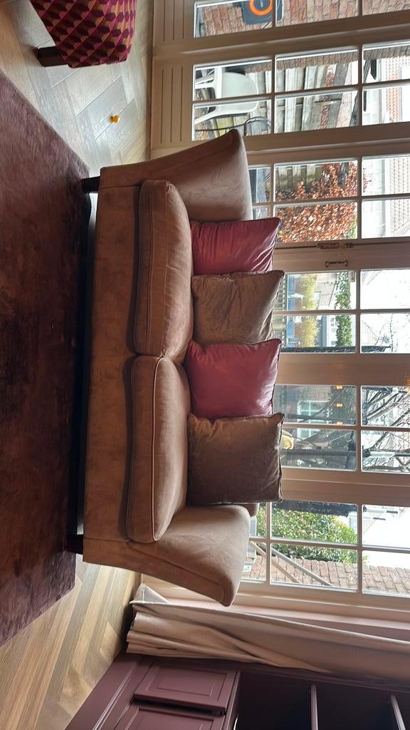 Nette bank, Huis en Inrichting, Banken | Bankstellen, Gebruikt, Rechte bank, Driepersoons, 200 tot 250 cm, 75 tot 100 cm, Stof