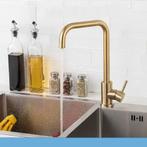 Keukenkraan GOUD - RVS - ZWART Design Mengkraan TIJDLOOS, Minder dan 50 cm, Nieuw, Ophalen of Verzenden, Minder dan 100 cm