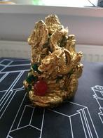 Beeldje van gouden draak met bol, Ophalen of Verzenden, Zo goed als nieuw, Fantasy