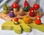 Herfst eikel popje kabouter jaarring steker Vrije School, Hobby en Vrije tijd, Vilt, Verzenden, Zo goed als nieuw, Figuurtje(s)